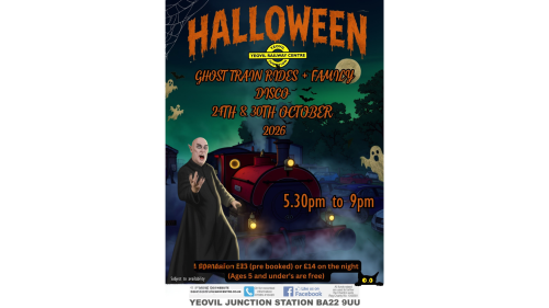 Halloween Disco with steam train evening